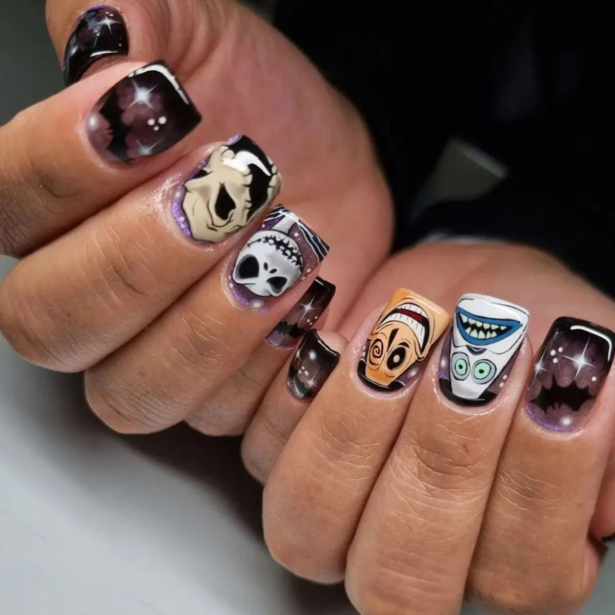 Nightmare Before Christmas Press On Nails - 24 Pcs.