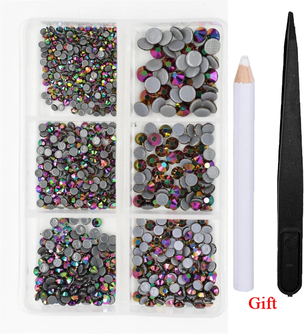 Opal Glass Crystal Rhinestones – 3D Nail Art Set