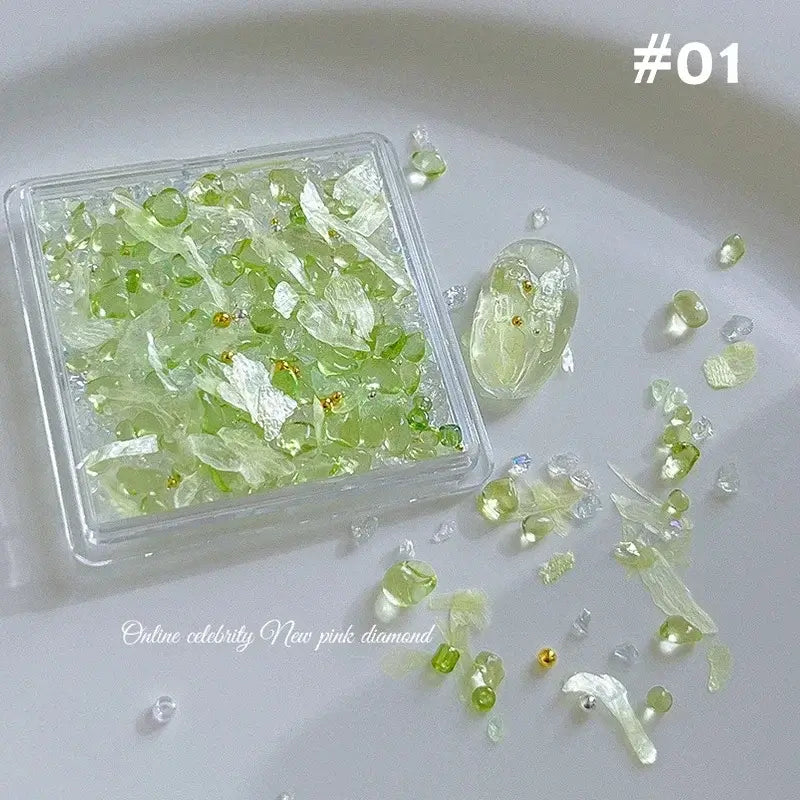 Abalone Shell Nail Slices – Ultra Thin 3D Flakes