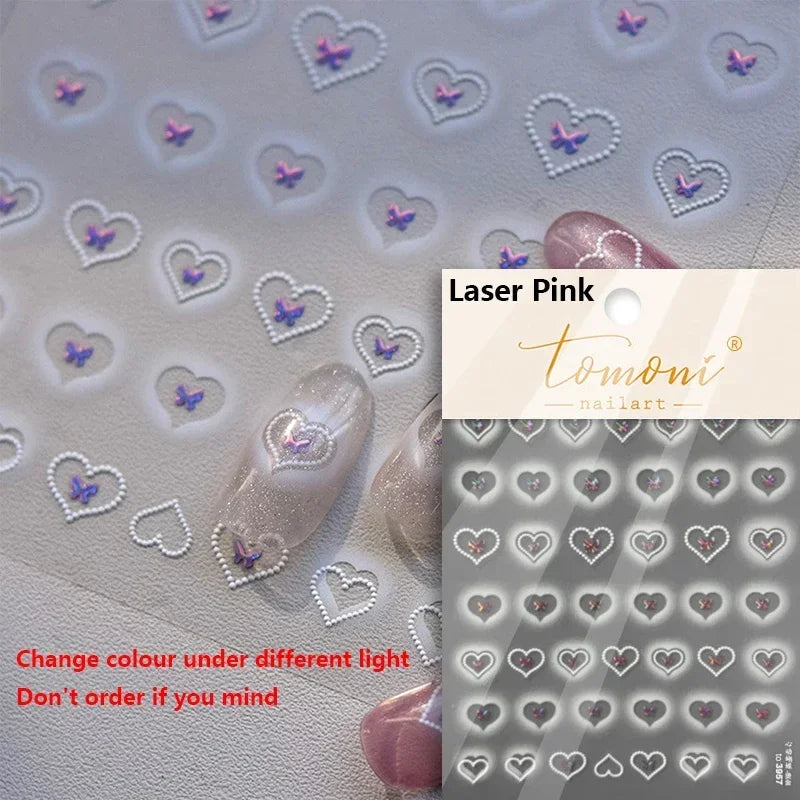Elegant French Ice Crystal Jelly Nail Stickers