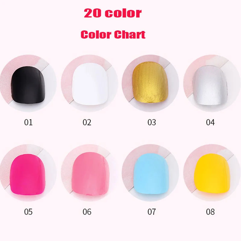 10ml Nail Stamping Polish – 20 Colors for Plate Printing