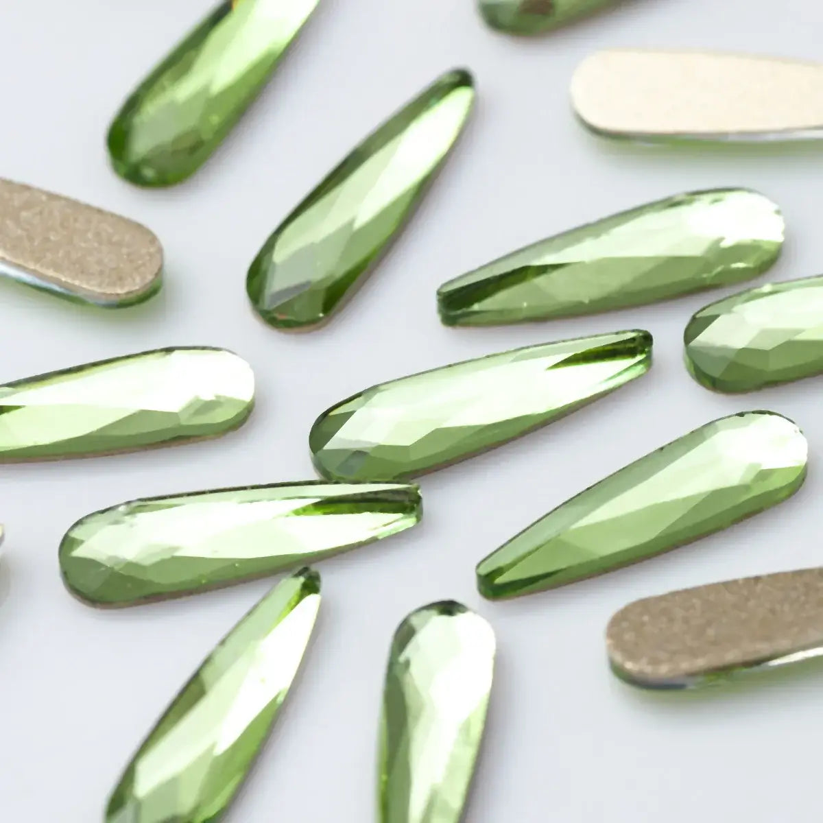 Raindrop Nail Rhinestones – Flatback Glitter Glass 3D Nail Charms