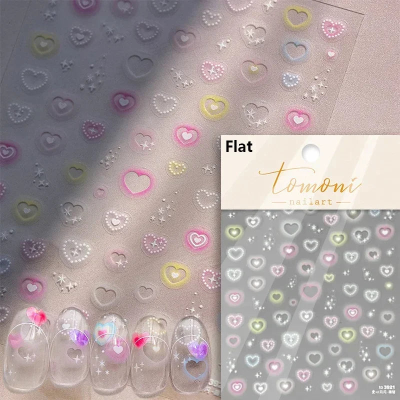 Elegant French Ice Crystal Jelly Nail Stickers