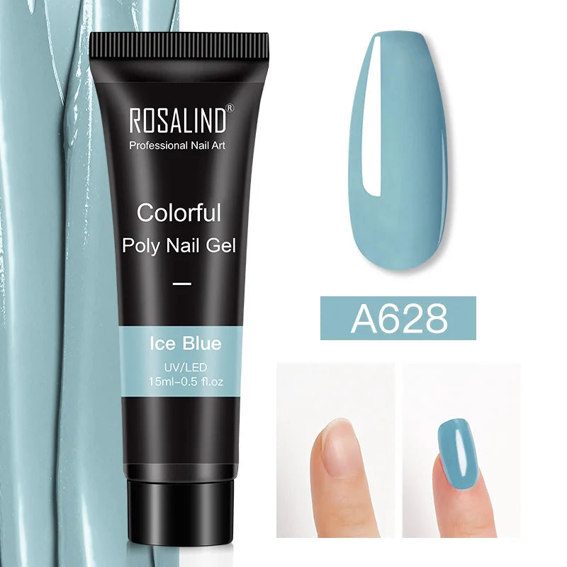 ROSALIND Glitter Poly Gel Nail Extension – 15ml