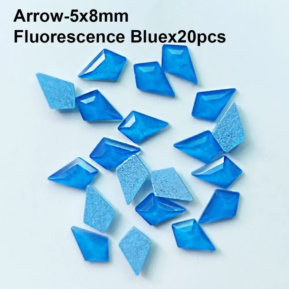 Arrow Shape Nail Art Rhinestones - Colorful 3D Gems