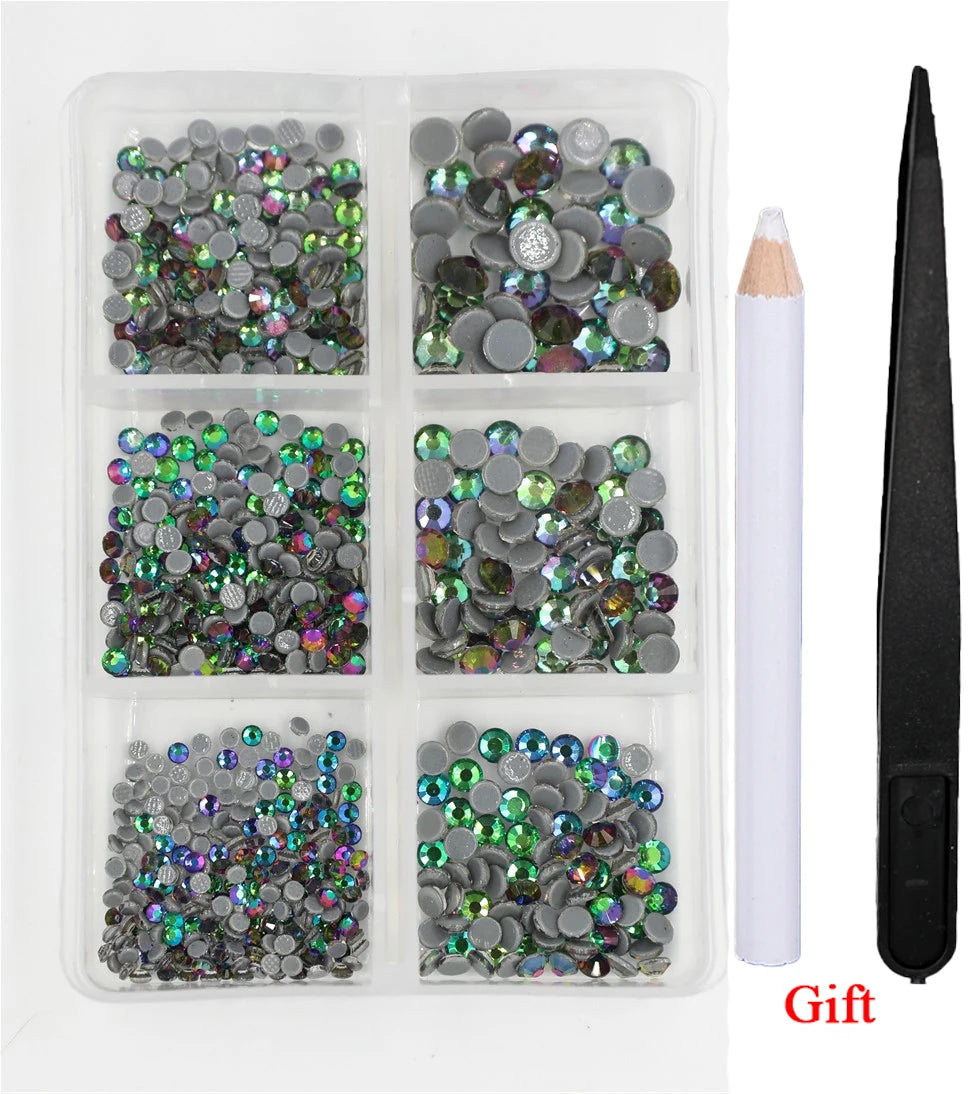 Opal Glass Crystal Rhinestones – 3D Nail Art Set