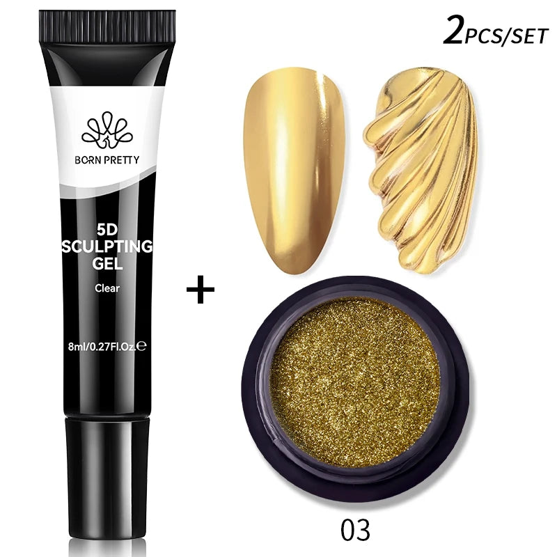 Clear 5D Sculpting Gel for Nail Art – Professional Builder