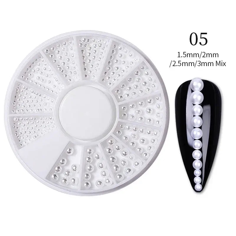 Caviar Beads Nail Jewels – Pearls & Rhinestones