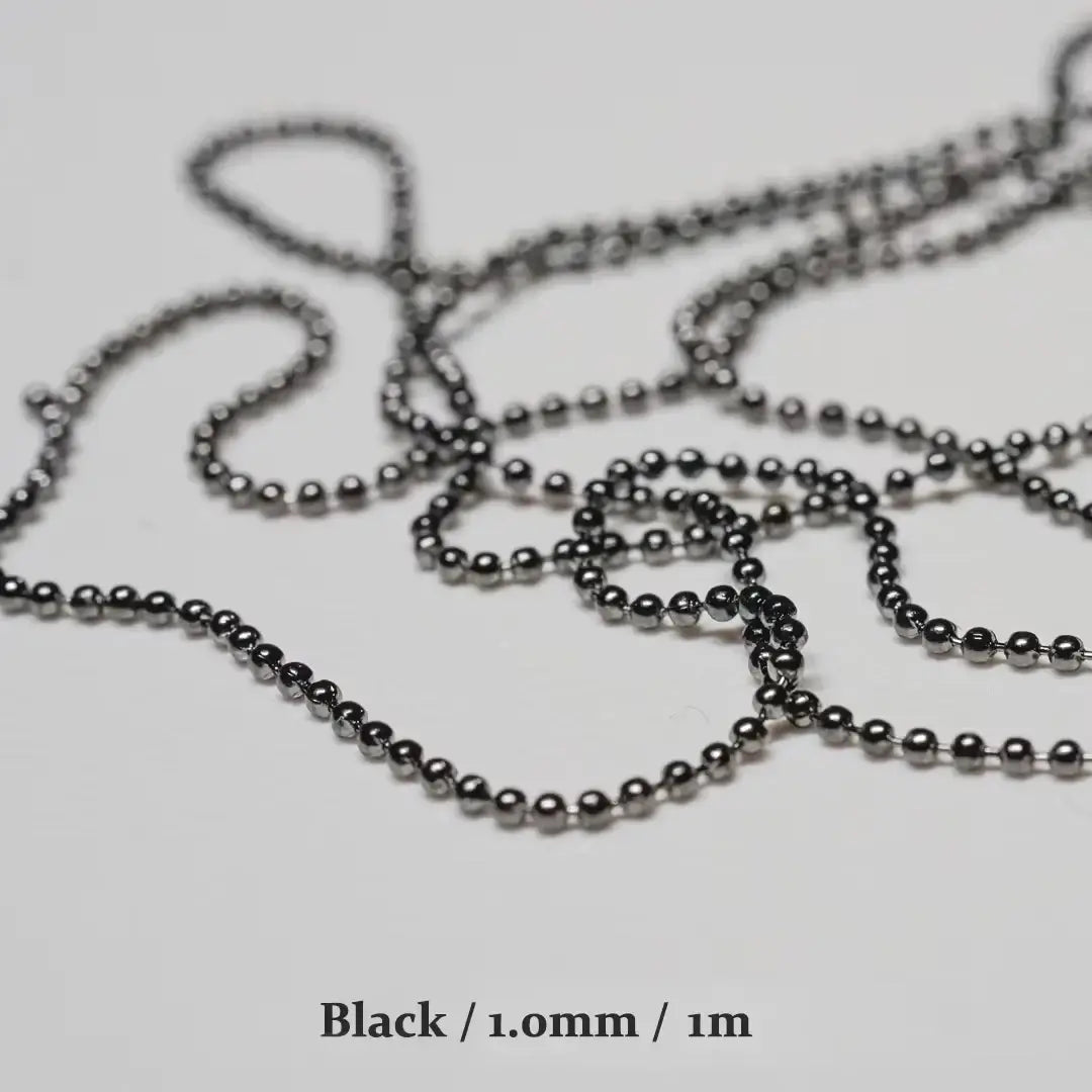 Nail Chain with Rose Gold & Silver Pixie Stone Beads