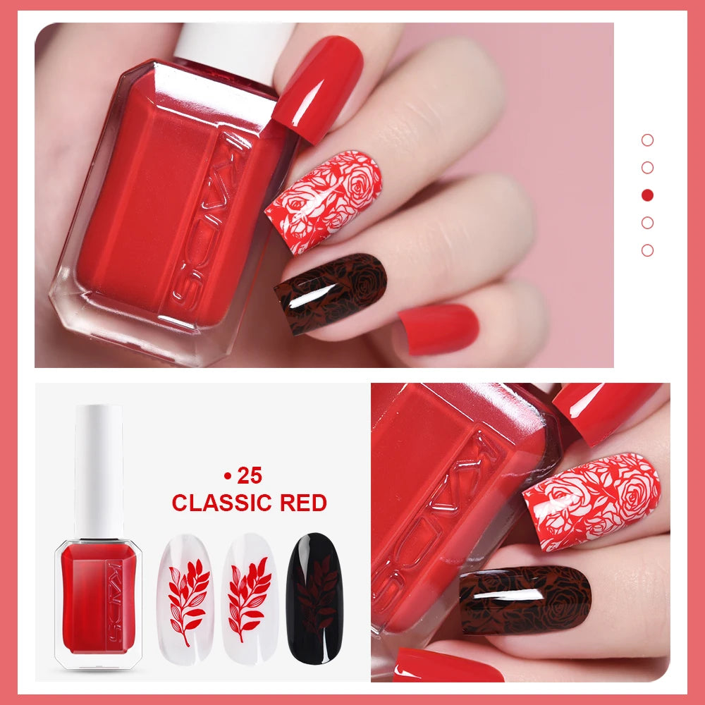 Nail Stamping Polish – Gold, Silver & Color Varnishes