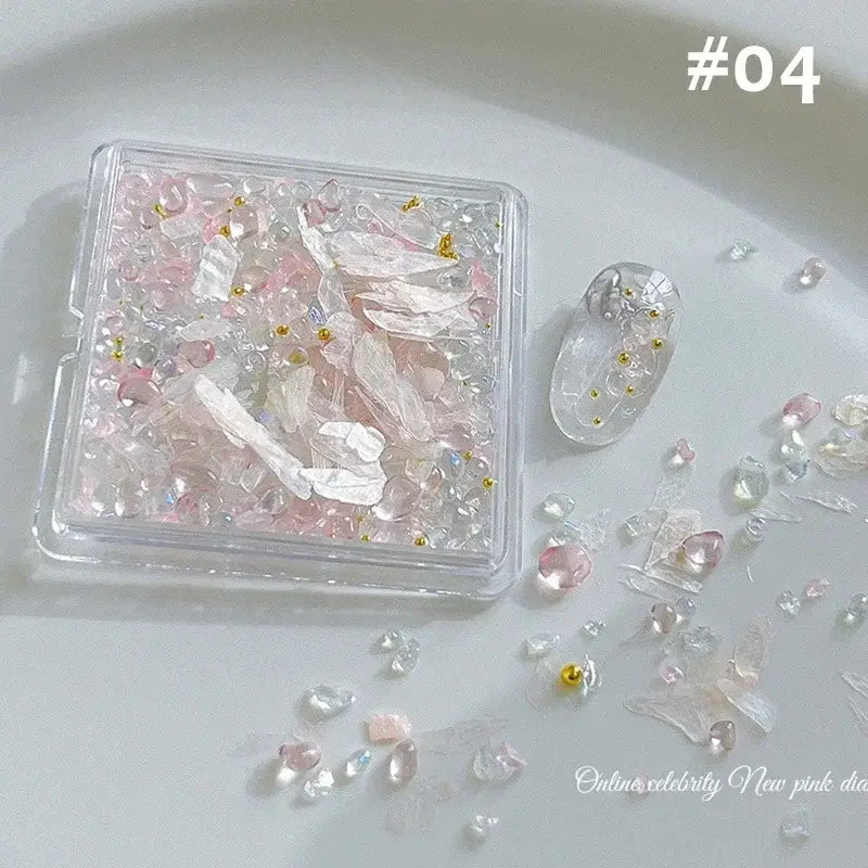 Abalone Shell Nail Slices – Ultra Thin 3D Flakes