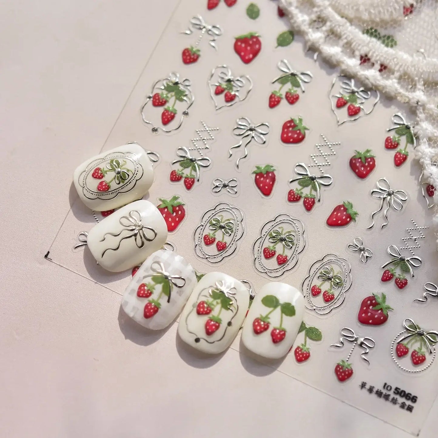 3D Fruit Nail Art Stickers – Summer Citrus Designs