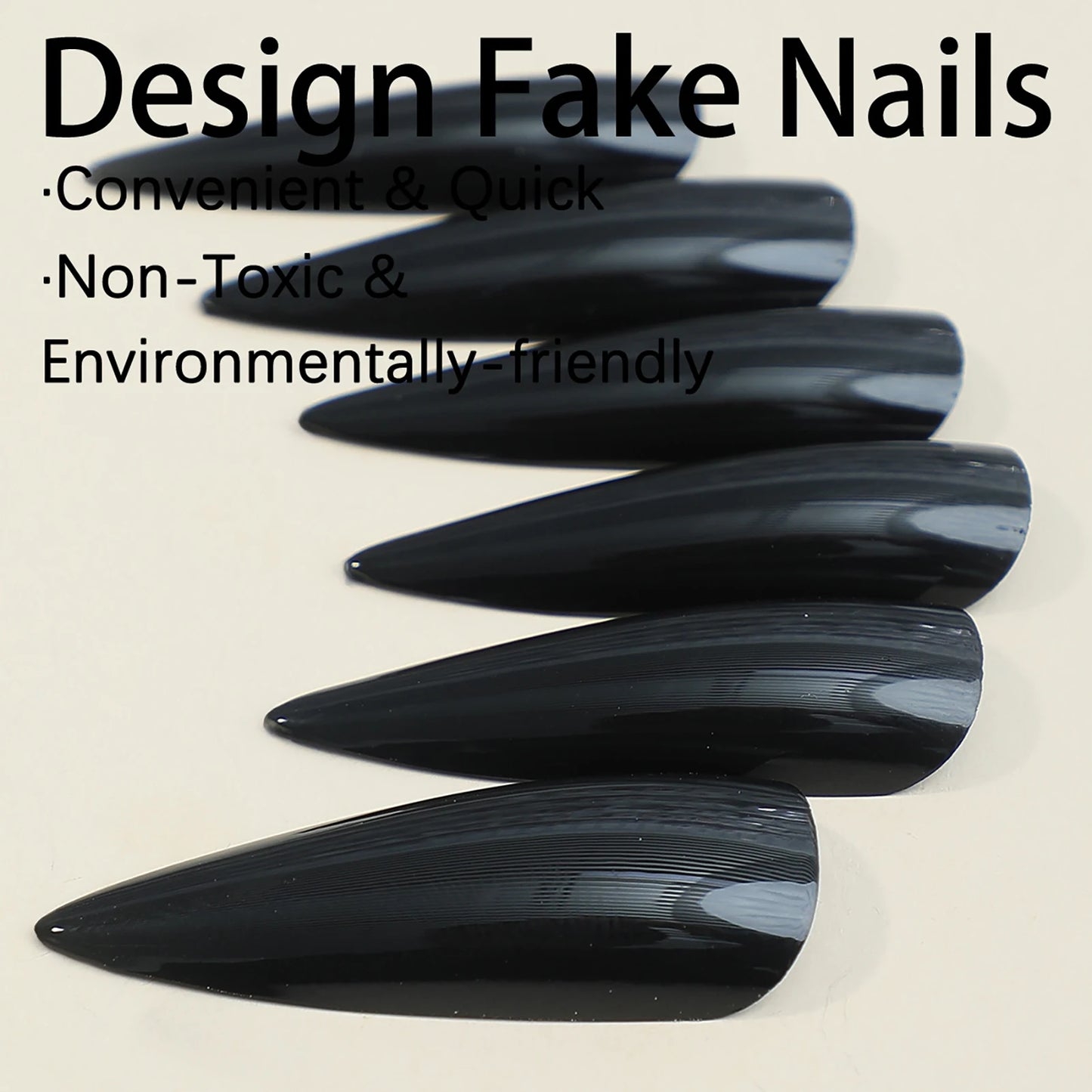 Halloween Press On Nails – Spooky Long Fake Nail Set