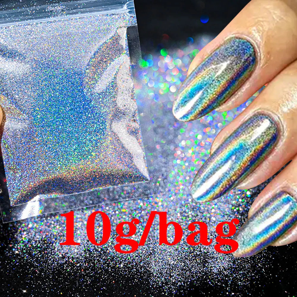 Glow in the Dark - Holographic Sugar Nail Powder 10g