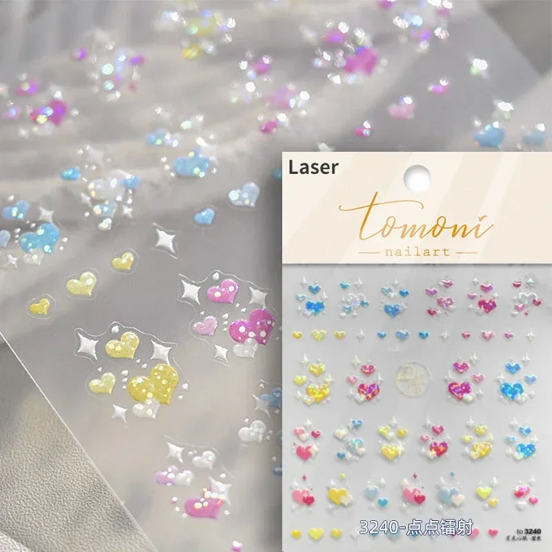 Elegant French Ice Crystal Jelly Nail Stickers