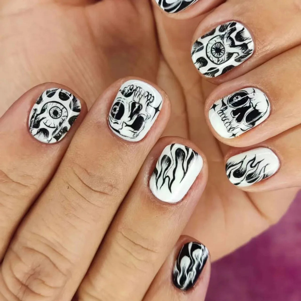 Nightmare Before Christmas Press On Nails - 24 Pcs.