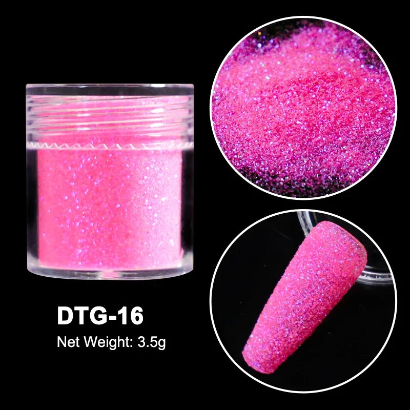 Neon Sugar Nail Glitter – Colorful Candy Coat Powder