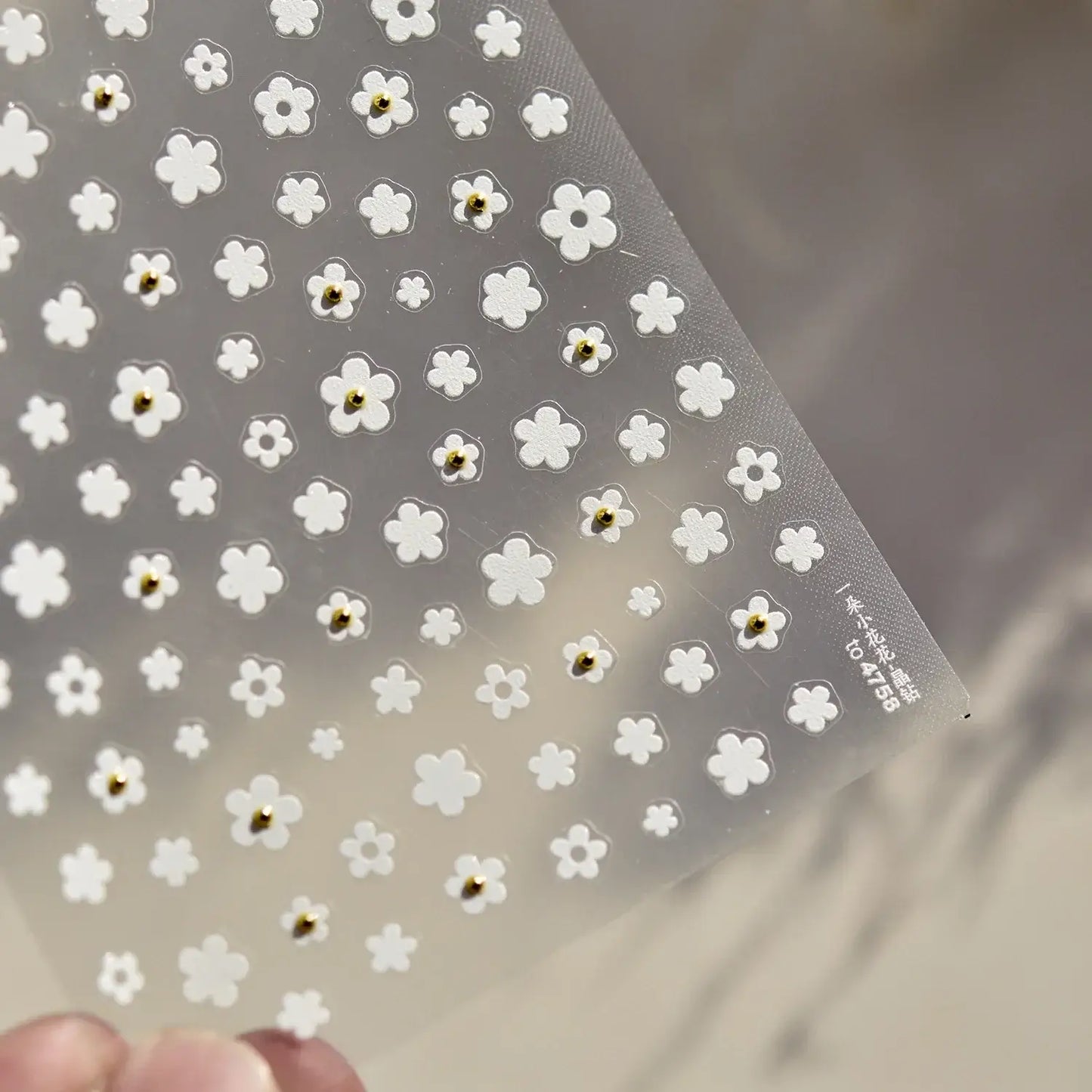 5D Flower Nail Art Stickers for DIY Manicure