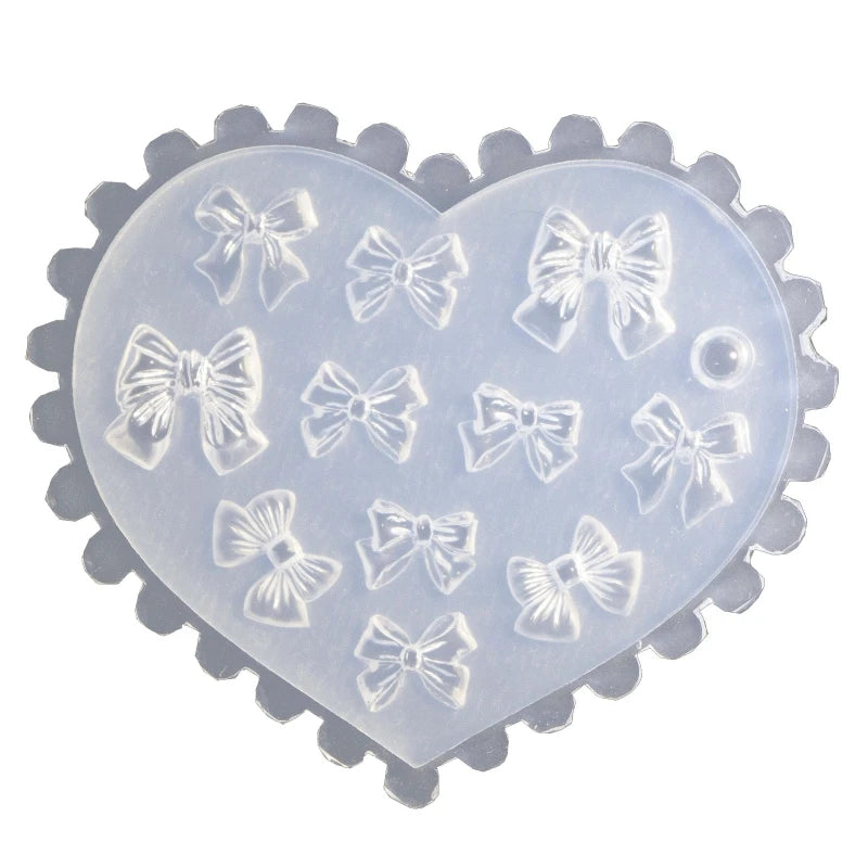 3D Silicone Nail Art Mold - Hearts, Bows, Flowers