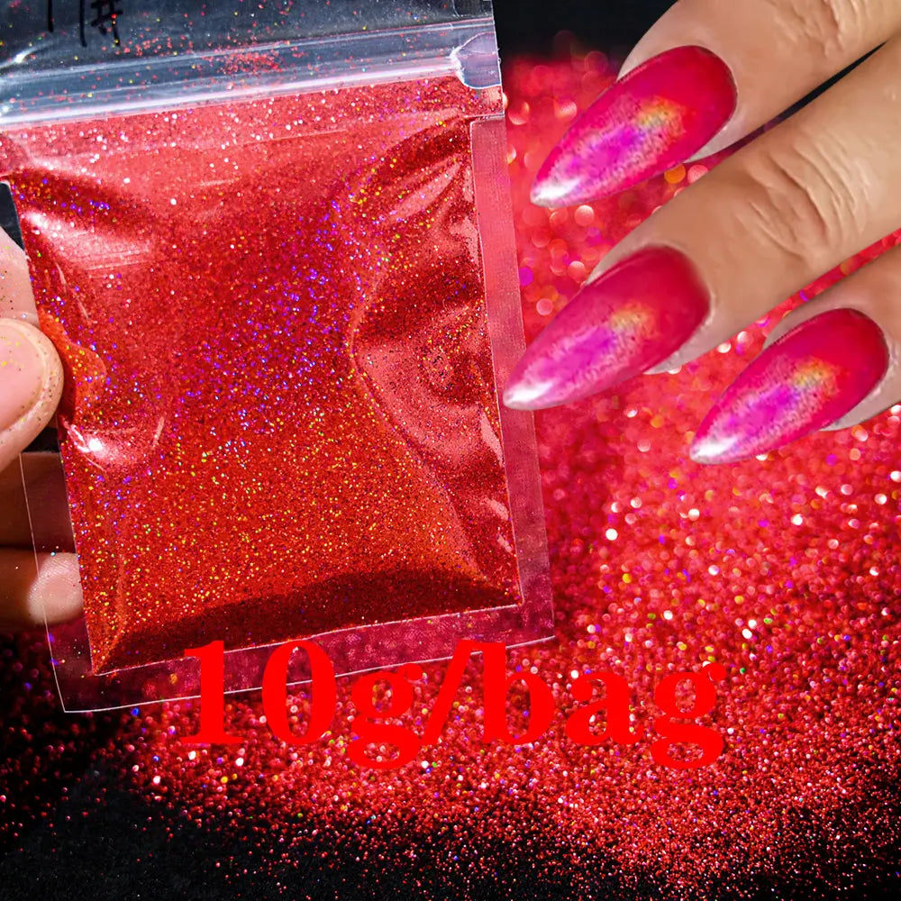 Glow in the Dark - Holographic Sugar Nail Powder 10g