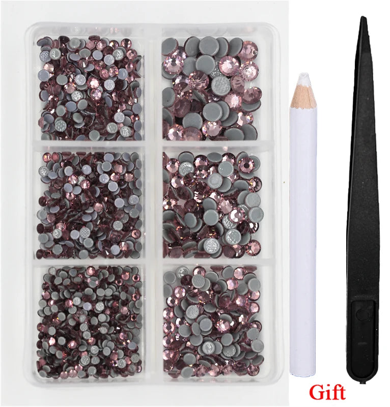 Opal Glass Crystal Rhinestones – 3D Nail Art Set