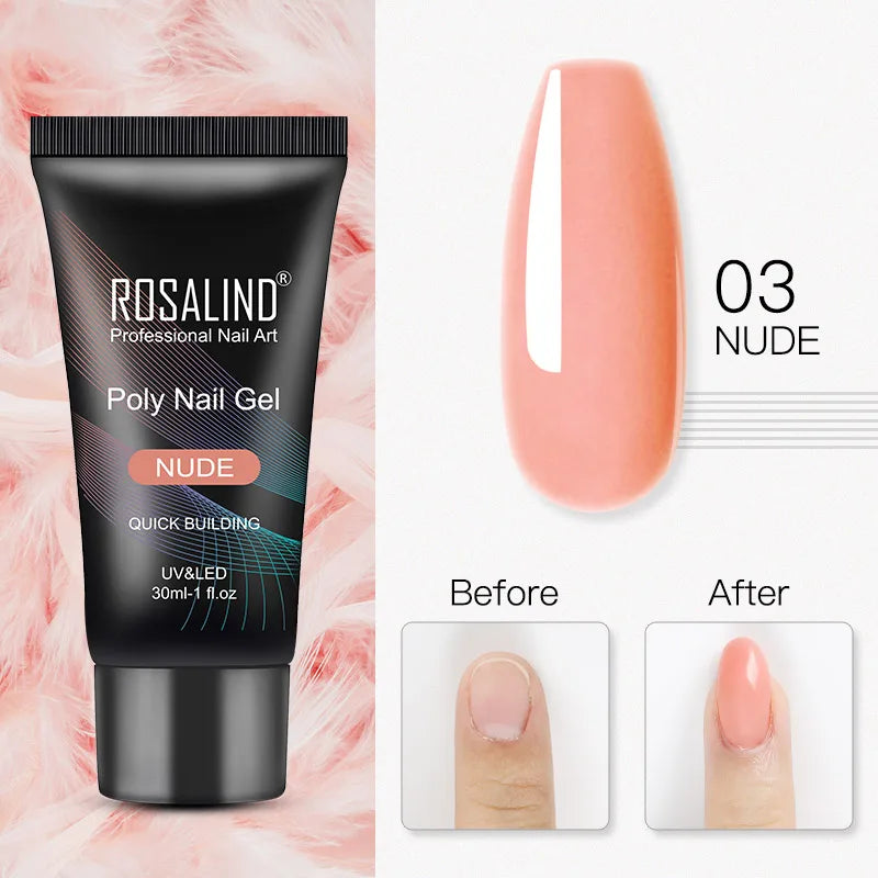 ROSALIND Poly Nail Gel – 30ML - Builder Gel