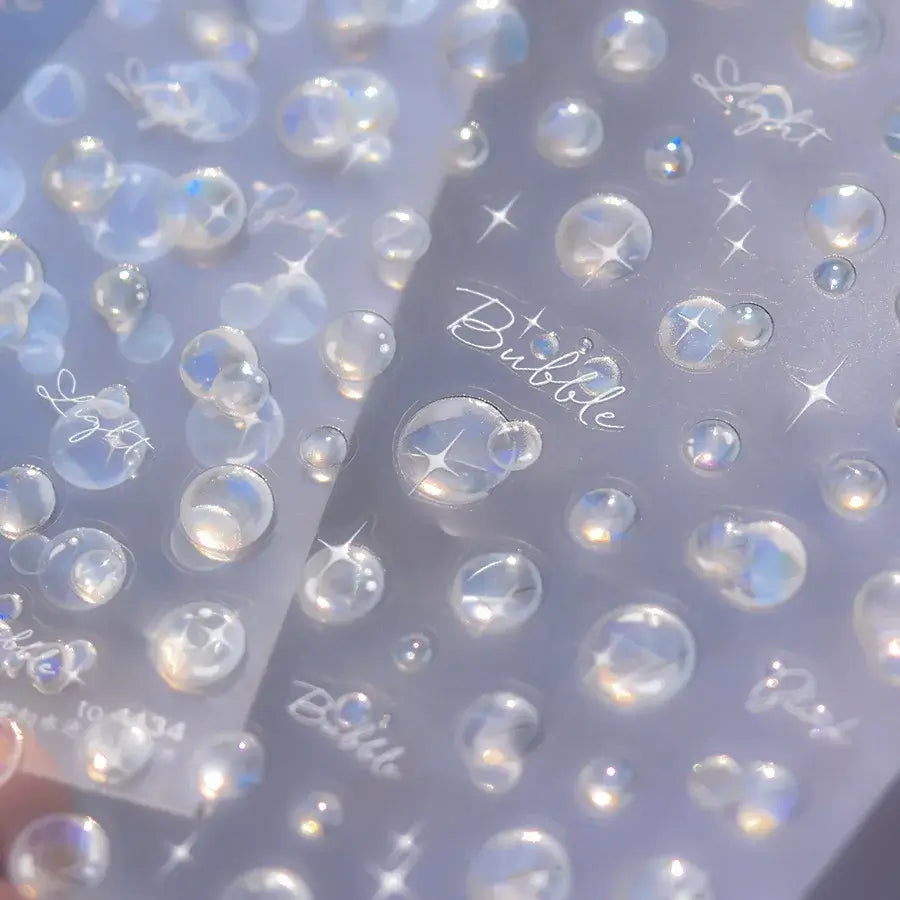 Beach Dreamy Jelly Nail Art Stickers – Water Bubble