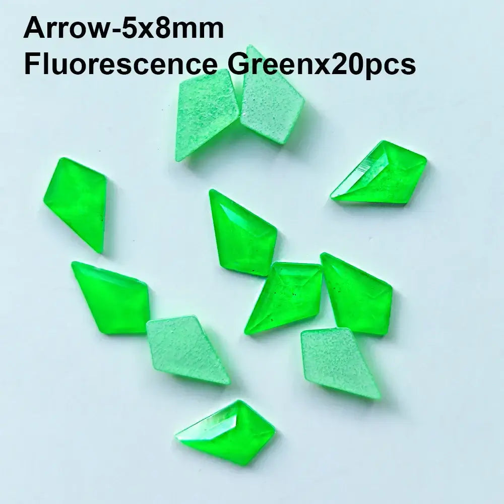 Arrow Shape Nail Art Rhinestones - Colorful 3D Gems