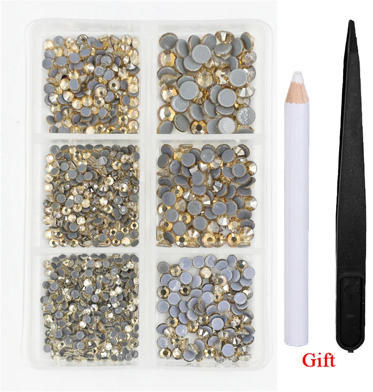 Opal Glass Crystal Rhinestones – 3D Nail Art Set