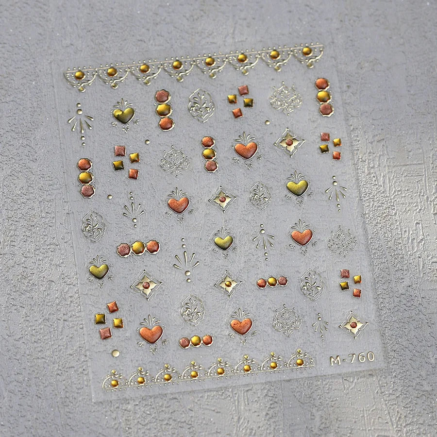 Elegant French Ice Crystal Jelly Nail Stickers