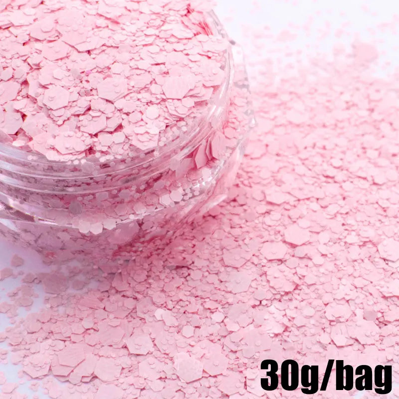Macaron Nail Glitter Sequins