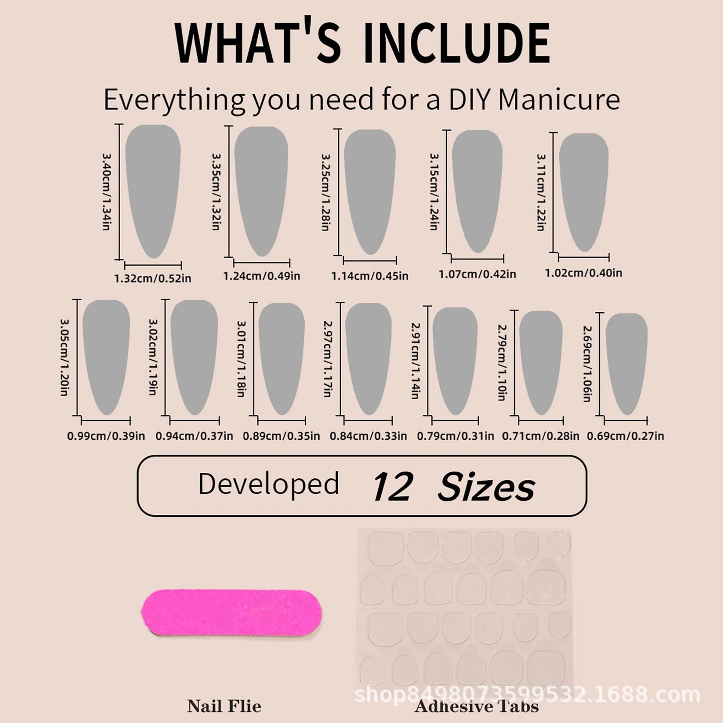 Halloween Press On Nails – Spooky Long Fake Nail Set