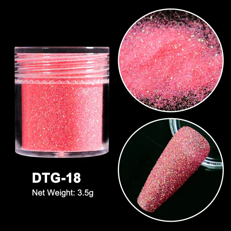 Neon Sugar Nail Glitter – Colorful Candy Coat Powder