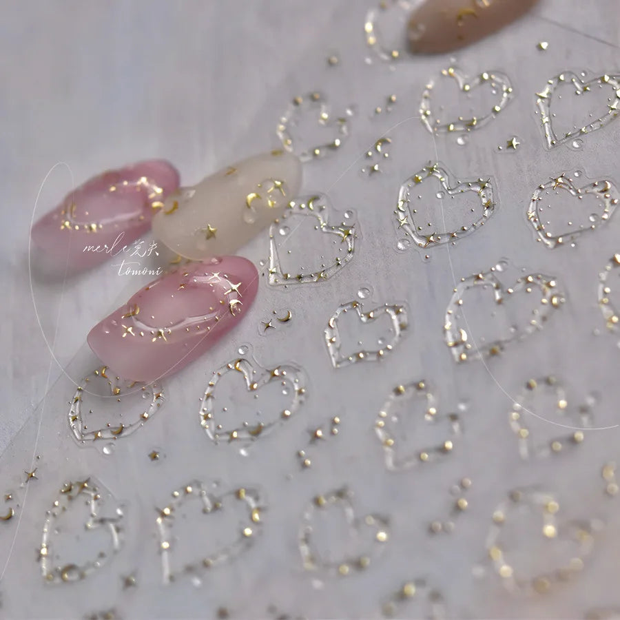 Elegant French Ice Crystal Jelly Nail Stickers