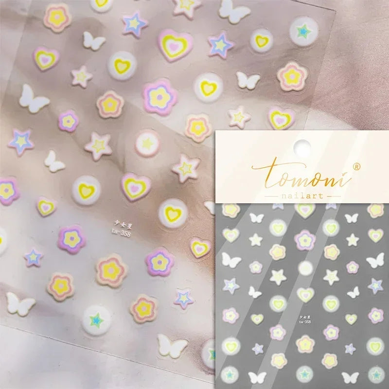 Elegant French Ice Crystal Jelly Nail Stickers