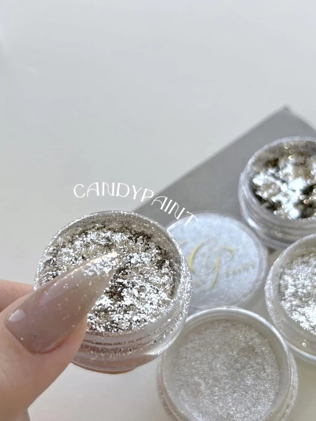 Silver Chrome Nail Powder – 1g Mirror Effect Pigment for Metallic Nails