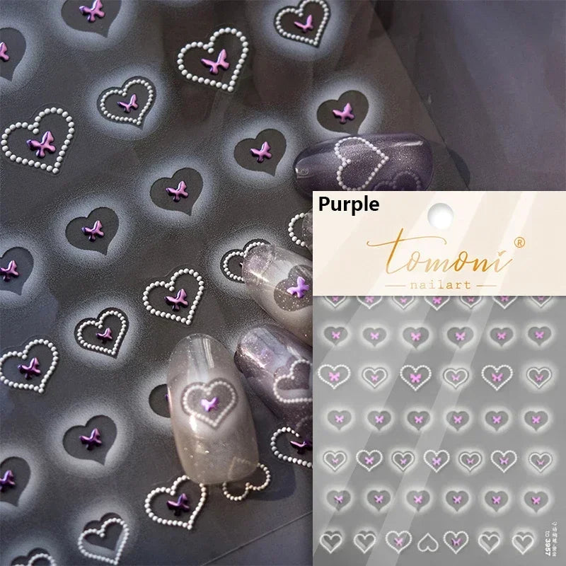 Elegant French Ice Crystal Jelly Nail Stickers