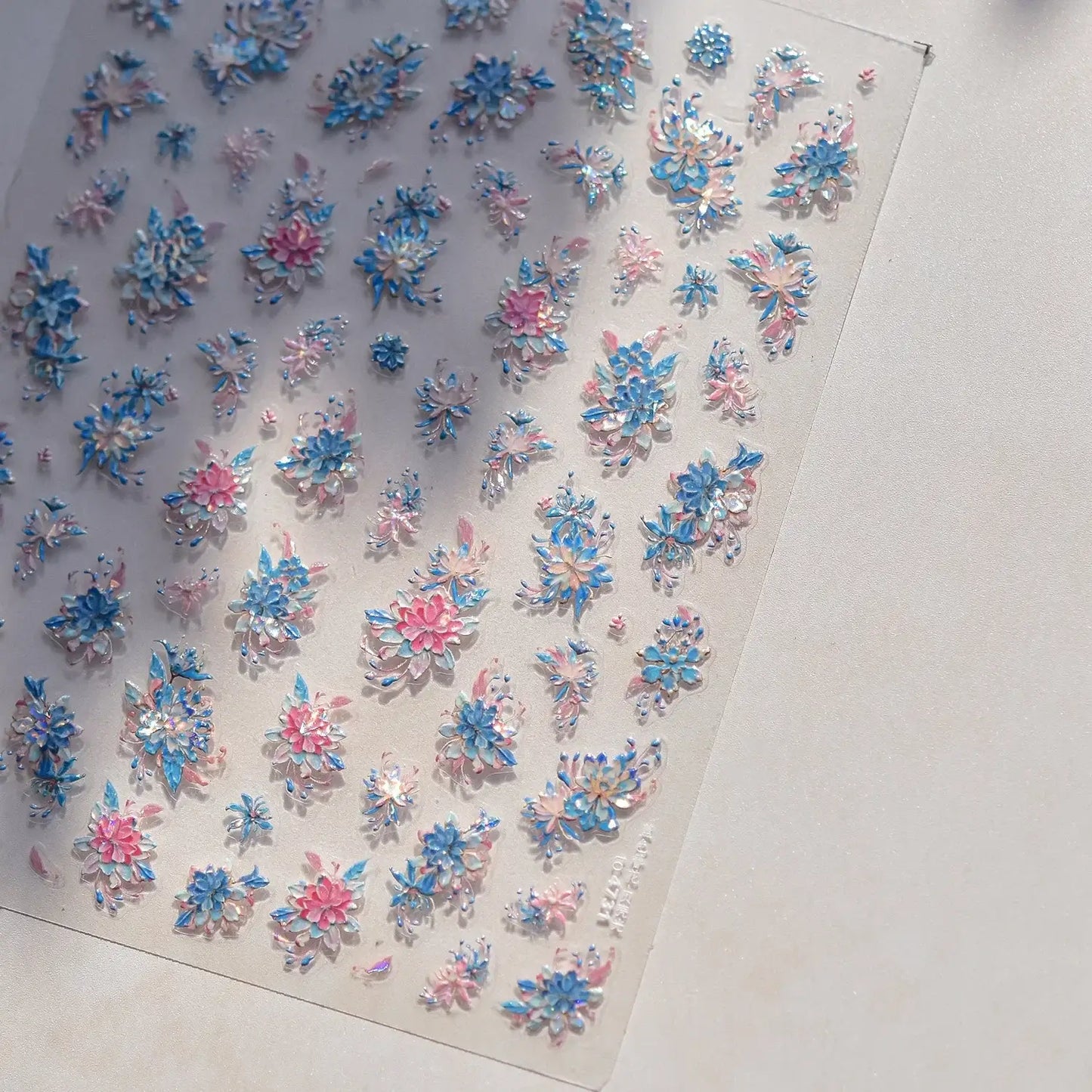 5D Flower Nail Art Stickers for DIY Manicure