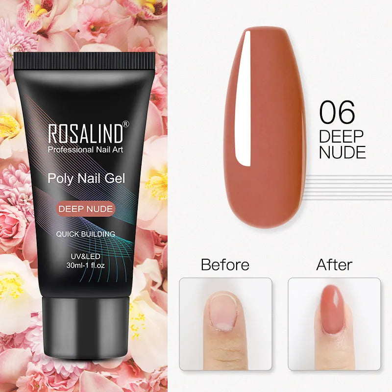 ROSALIND Poly Nail Gel – 30ML - Builder Gel