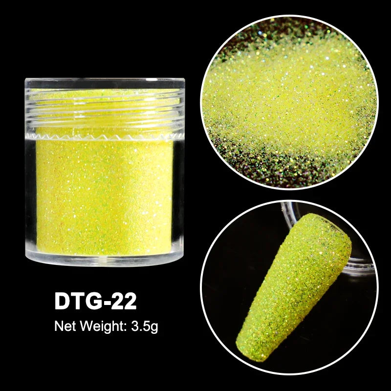 Neon Sugar Nail Glitter – Colorful Candy Coat Powder