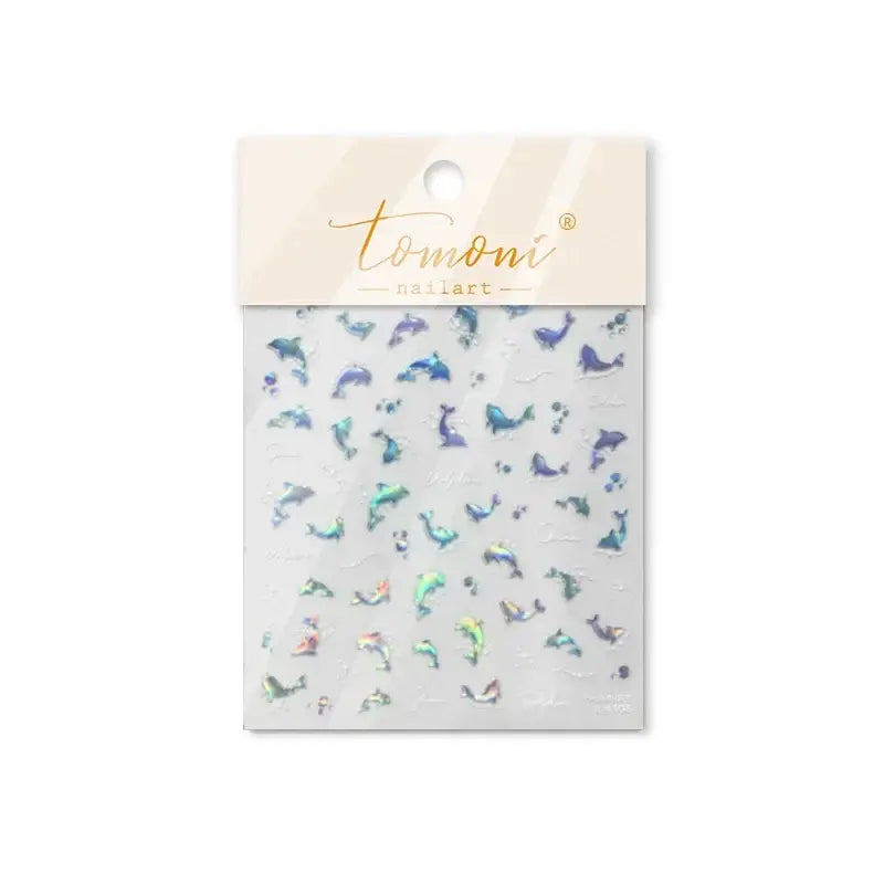 Cute Dolphin & Goldfish Jelly Nail Stickers