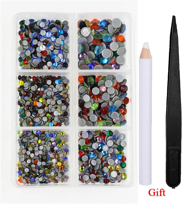 Opal Glass Crystal Rhinestones – 3D Nail Art Set