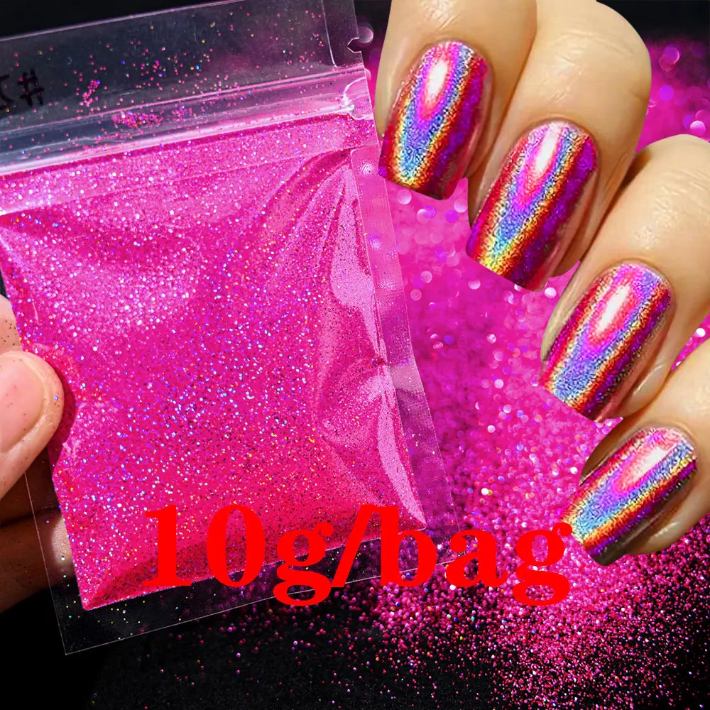 Glow in the Dark - Holographic Sugar Nail Powder 10g