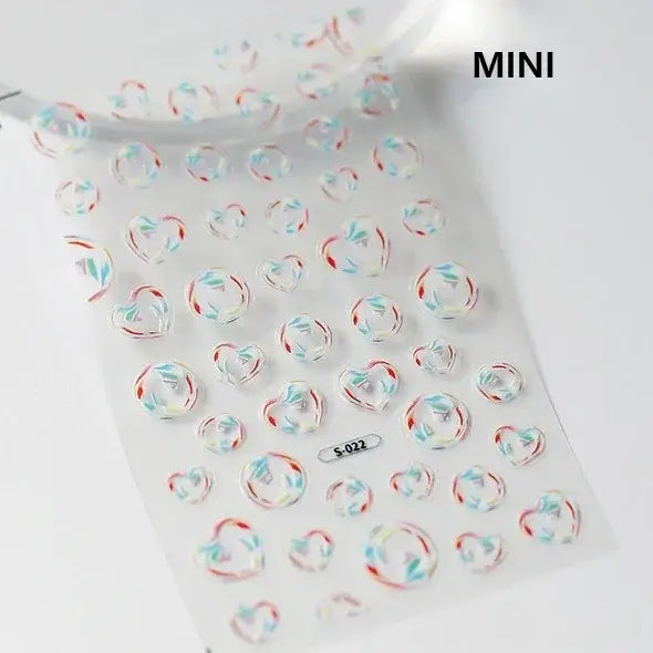 Cute Dolphin & Goldfish Jelly Nail Stickers