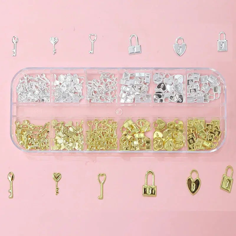Crystal Nail Rhinestones 12 Grid - Mixed Shapes & Sizes