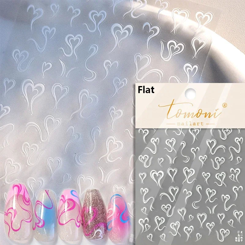 Elegant French Ice Crystal Jelly Nail Stickers