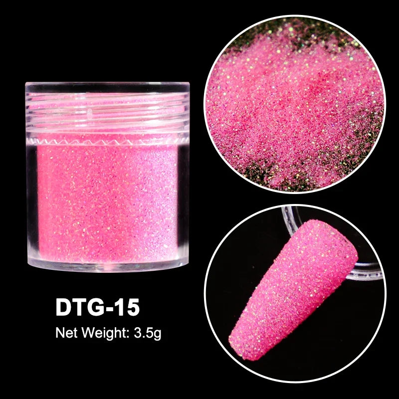 Neon Sugar Nail Glitter – Colorful Candy Coat Powder