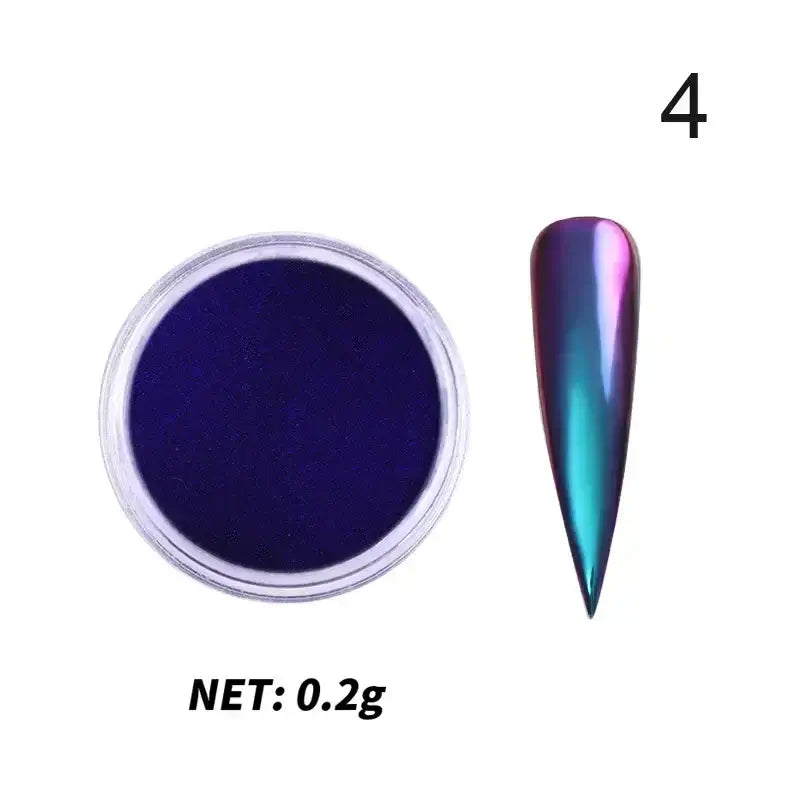 Nail Mirror Glitter Powder Metallic