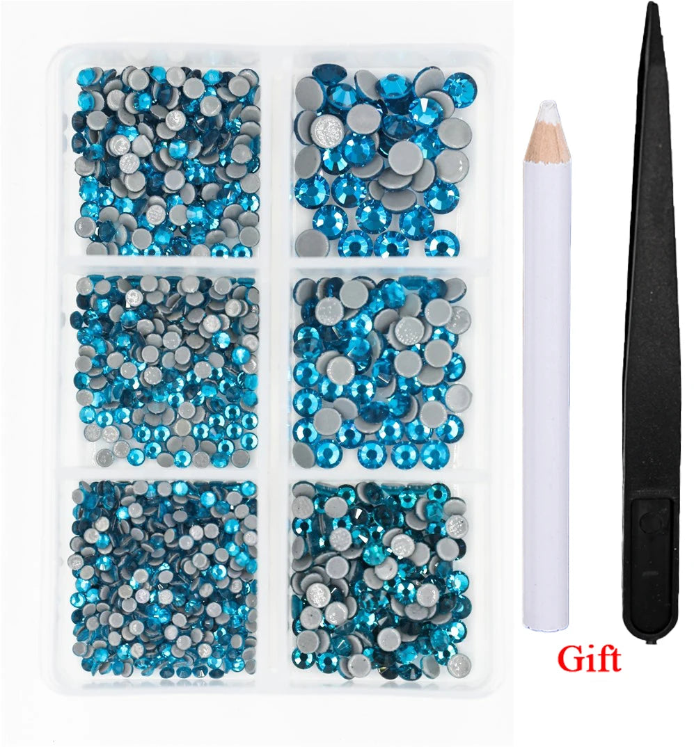 Opal Glass Crystal Rhinestones – 3D Nail Art Set
