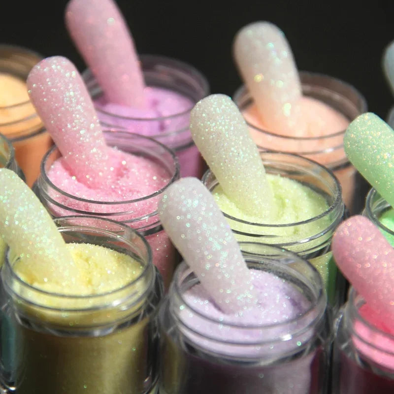 Neon Sugar Nail Glitter – Colorful Candy Coat Powder